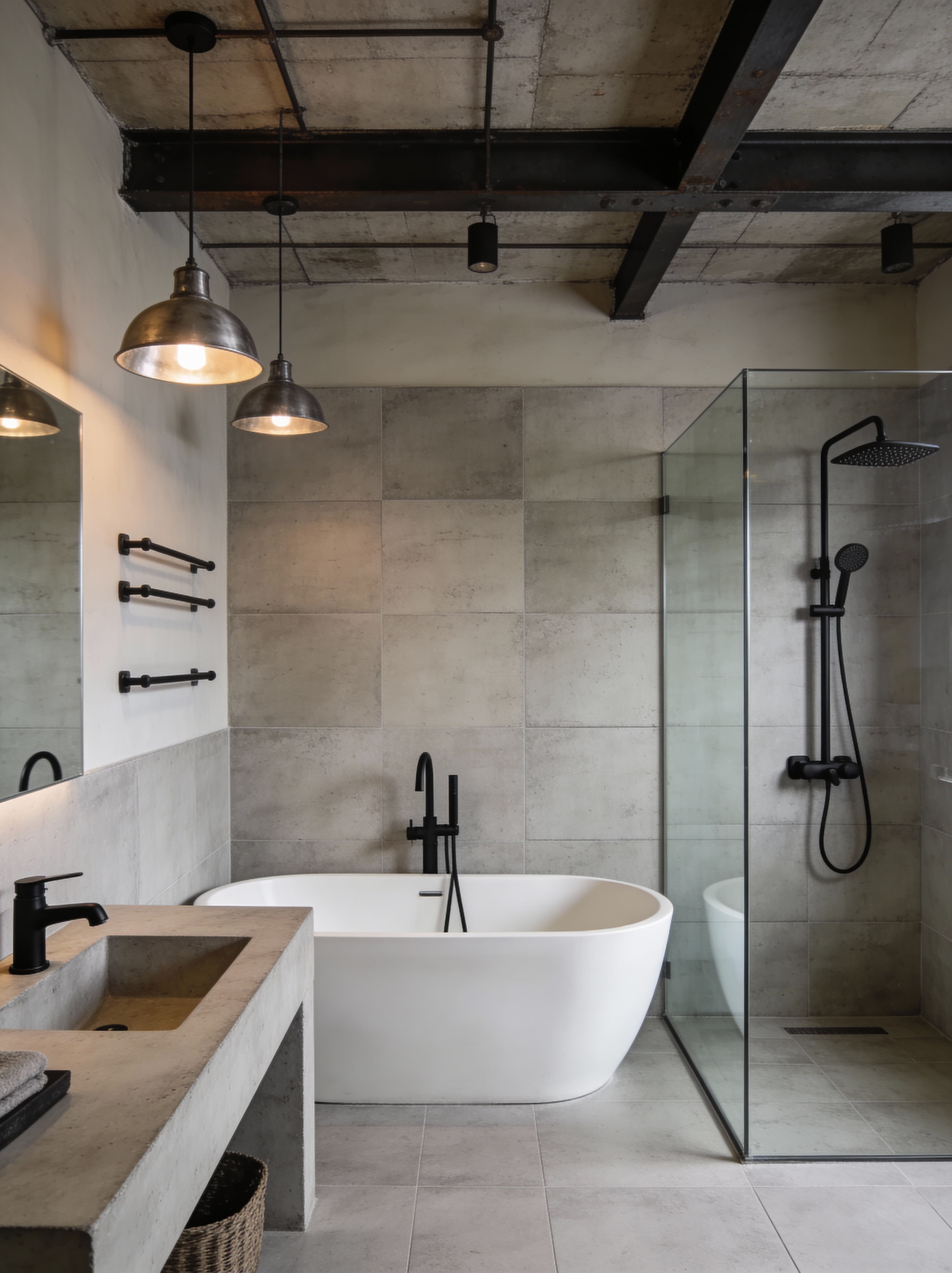 Modern Industrial Bath
