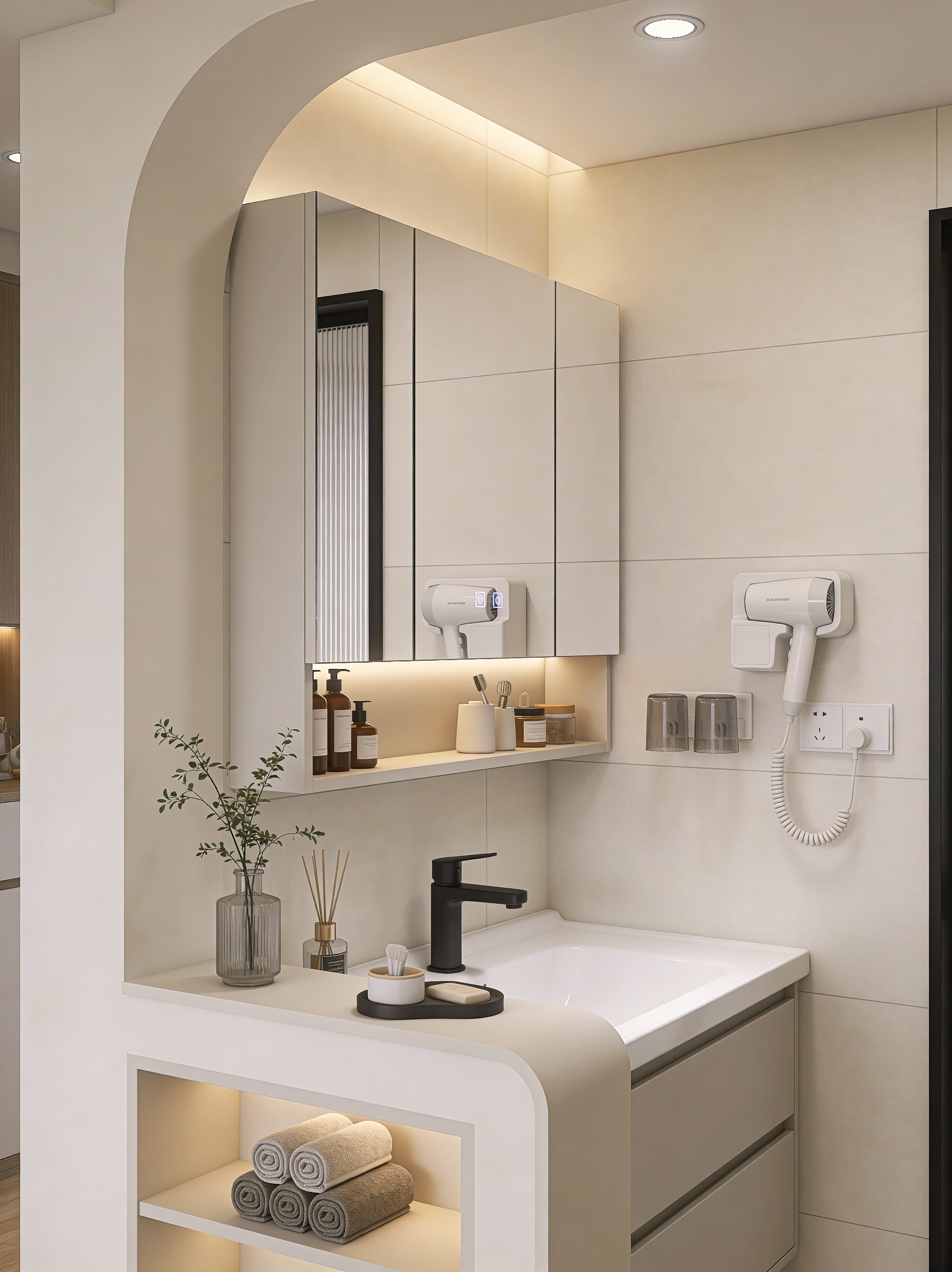 Contemporary bathroom interior